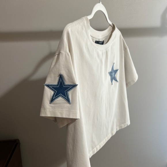 NFL Dallas Cowboys Varsity Blues Woman’s Boxy Tee - Picture 2 of 6